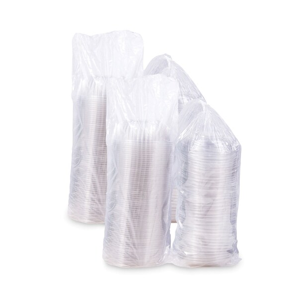 Dart PresentaBowls Bowl/Lid Combo-Paks, 32 oz, 7.25 Diameter x 2.88 h, Clear, Plastic, 126PK - PET32BCD
