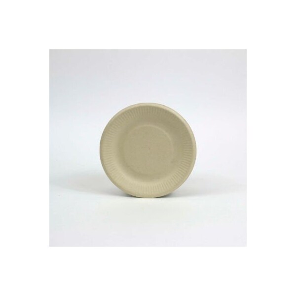 Total Papers Eco-Friendly Round Plates, 6", Wheat Stalk Fiber, 1000 pcs. - WS-P001