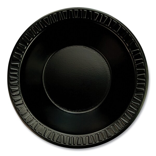 Dart Quiet Classic Laminated Foam Dinnerware, Bowl, 12 in. dia, Black, 1000PK - 12BWBQR