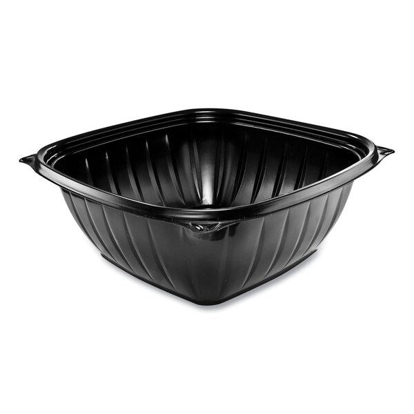 Dart PresentaBowls Pro Black Square Bowls, 64 oz, 8.5 x 8.5 x 3.3, Plastic, 252PK - B64SB
