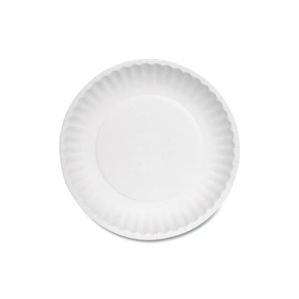 Ajm Packaging AJMPkg, PAPER PLATES, 6in DIAMETER, WHITE, BULK PACK, 1000PK - PP6AJKWH