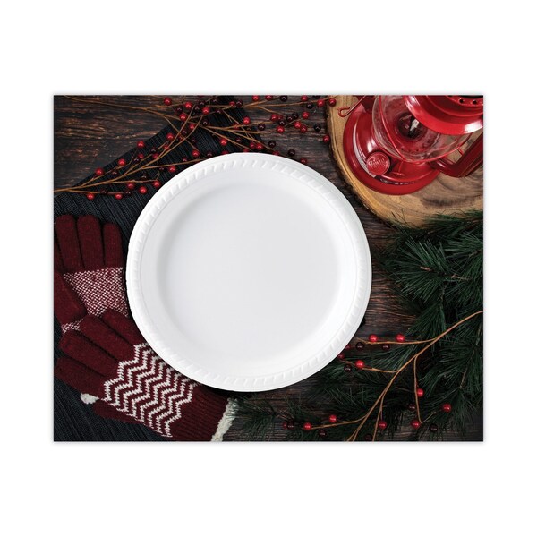 Solo Bare Eco-Forward Clay-Coated Paper Dinnerware, ProPlanet Seal, Plate, 6 in. dia, 1000PK - HP6B-2054