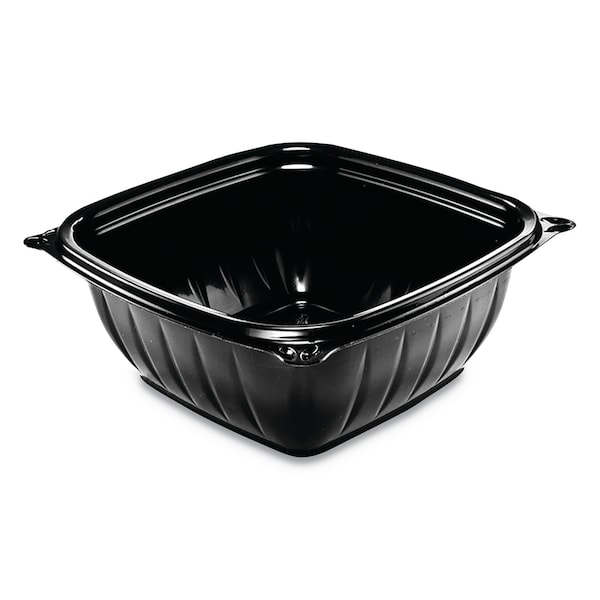 Dart PresentaBowls Pro Black Square Bowls, 12 oz, 5 x 5 x 2, Black, Plastic, PK504, 504PK - B12SB