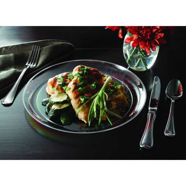 Emi Yoshi Caterers Collections Dinner Plate Clear 10 in. Round, 20PK - EMI-CC011