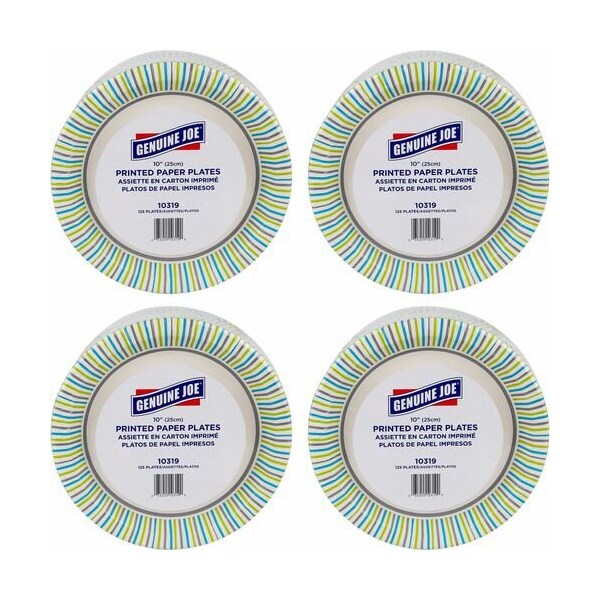 Geniune Joe PLATES, PRINTED, PAPER, 10in, 4PK - GJO10319CT