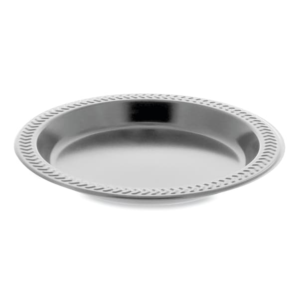 Pactiv Evergreen Meadoware Impact Plastic Dinnerware, Plate, 6 in. dia, Black, 1000PK - YMI6E