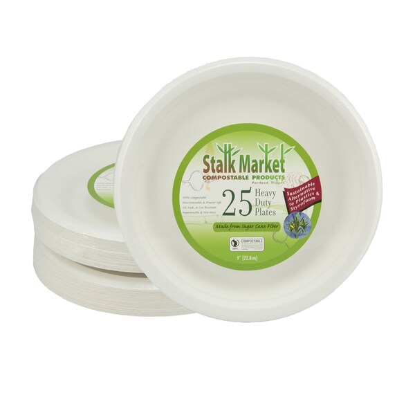 Stalk Market 9 in. Round Plate, 300PK - P013R