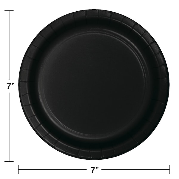 Touch Of Color 7" Black Dessert Plates 240 PK - 79134B