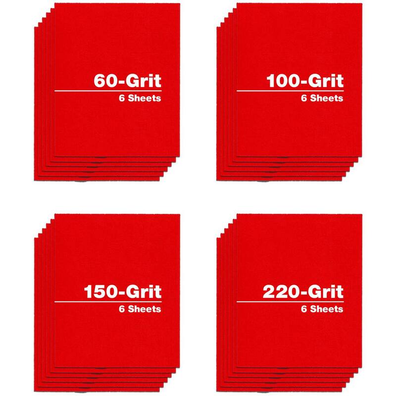 DIABLO 4.5 pulg. x 5.5 pulg. - surtido (60, 100, 150 y 220 grano) (paquete de 24) - DCS045ASST24GS1