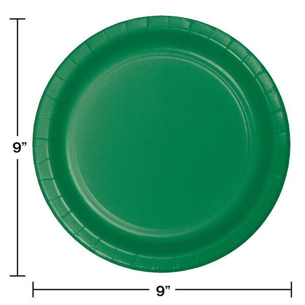 Touch Of Color 9" Emerald Green Paper Plates 240 PK - 47112B