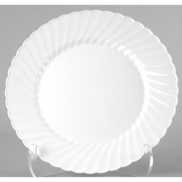 Wna Classicware Plastic Plates, 6 in. dia White, 180PK - WNA RSCW61512W