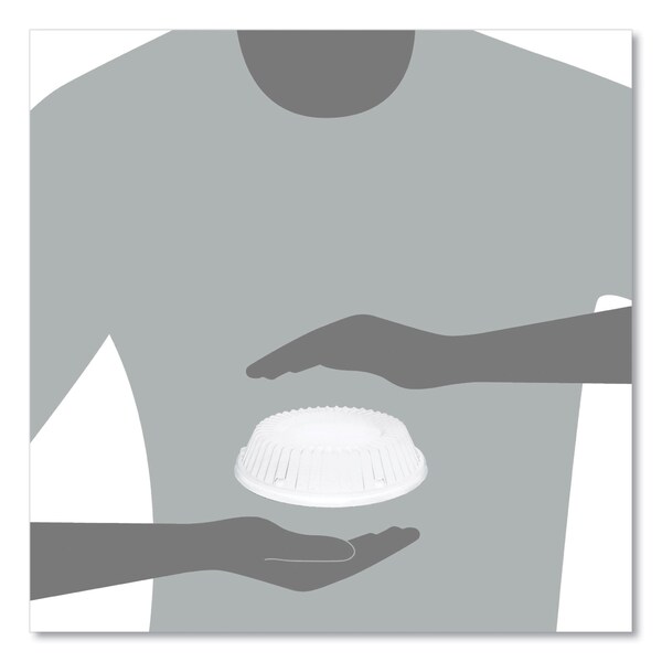 Dart Dome Covers fit 6 in. Disposable Plates and 10 to 12 oz Disposable Bowls, Clear, Plastic, 1000PK - CL12BW