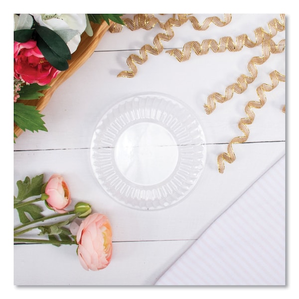 Dart Dome Covers fit 6 in. Disposable Plates and 10 to 12 oz Disposable Bowls, Clear, Plastic, 1000PK - CL12BW