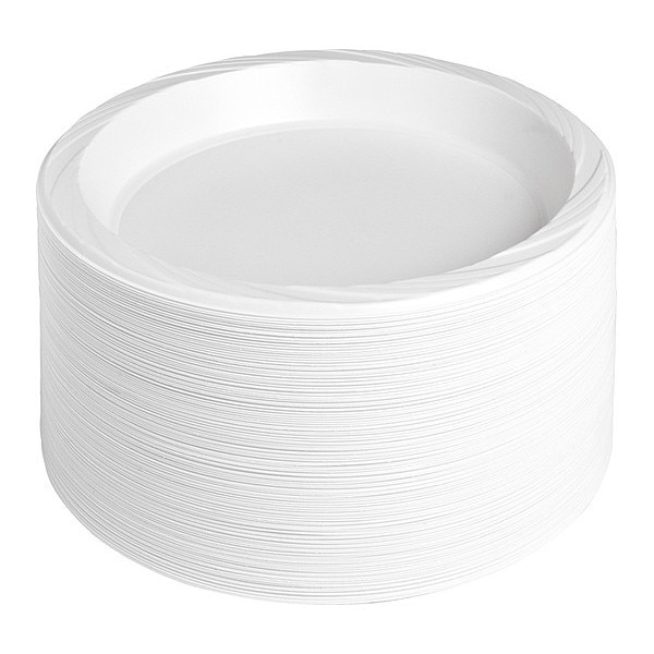 Genuine Joe Plastic Plates10-1/4" Dia, PK125 - GJO10323CT