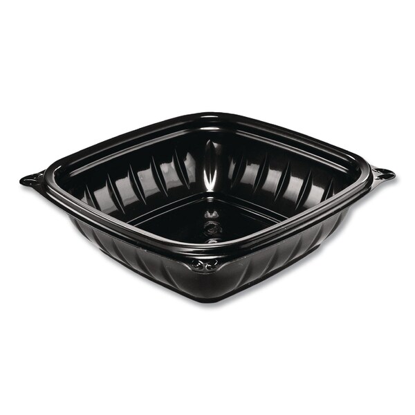 Dart PresentaBowls Pro Black Square Bowls, 8 oz, 5 x 5 x 1.5, Plastic, 504PK - B8SB