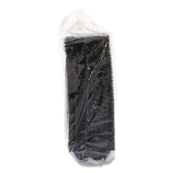 Dart PresentaBowls Pro Black Square Bowls, 8 oz, 5 x 5 x 1.5, Plastic, 504PK - B8SB
