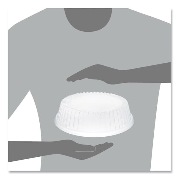 Dart Dome Covers for Dinnerware, For 9 in. Foam Plates, Clear, Plastic, 500PK - CL9P