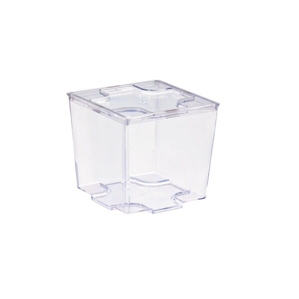 Omg 2 oz Clear Cubic Mini Dish - 1.96 x 1.96 x 1.77 in. - OM3111942
