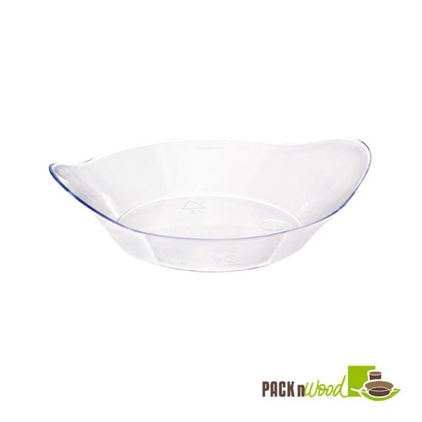 Packnwood 2 oz. Oval Transparent Green Dish - 209MBINDA1