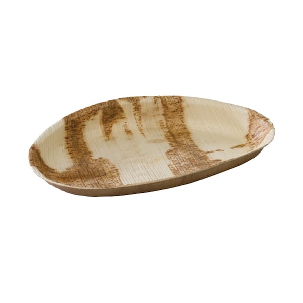 Packnwood Palmegg Main Palm Leaf Egg Shaped Plate, 100PK - 210BBAEG26