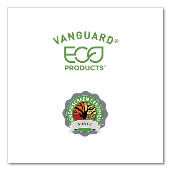 Eco-Products Vanguard Molded Fiber Pizza Tray, 14in Diameter, White, Sugarcane, 50PK - EP-SCPTR14NFA