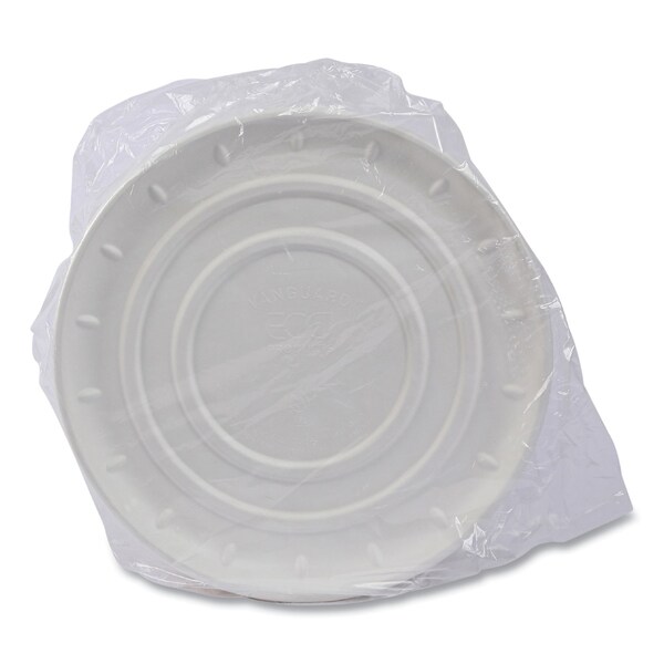 Eco-Products Vanguard Molded Fiber Pizza Tray, 14in Diameter, White, Sugarcane, 50PK - EP-SCPTR14NFA