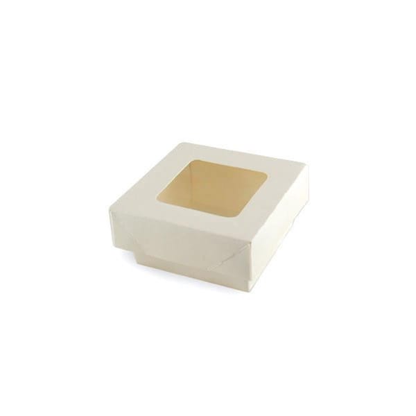 Packnwood White Kray Box With Window 132 Oz., 100PK - 210KRAYWH228
