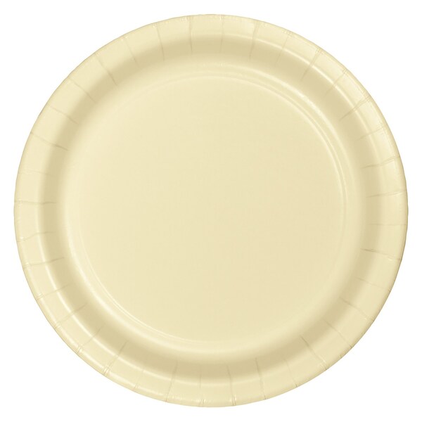 Touch Of Color 9" Ivory Paper Plates 240 PK - 47161B