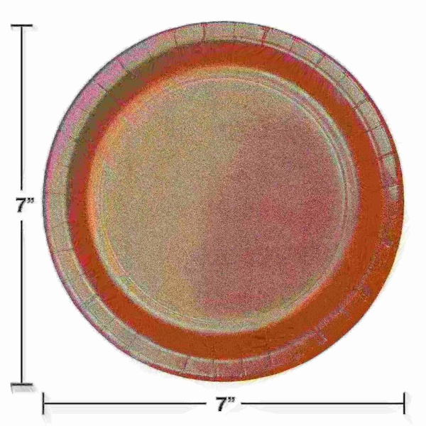 Touch Of Color 7" Pumpkin Spice Orange Dessert Plates 240 PK - 323380