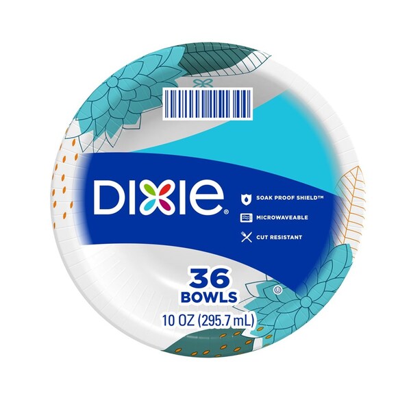 Dixie Dixie 10 oz Multicolored Paper FLOWERS BLOOM Bowl 9-1/4 in. D 36 pk - 16415