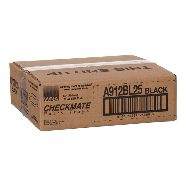 Wna-Caterline Checkmate 12 Platter Black, PK25 - A912BL25