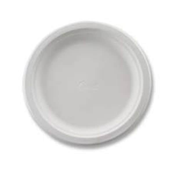 Diamond Naturals Huhtamaki Chinet Premium Fiber Tableware - 6.75 in. Diameter Plate - White, 125PK - HUH21244