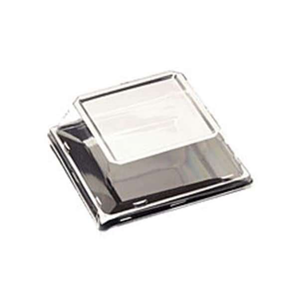 Emi Yoshi EMI Yoshi EMI-SP8LP 8 in. Squares Clear Salad Plate Pet Lid- Pack of 120 - EMI-SP8LP