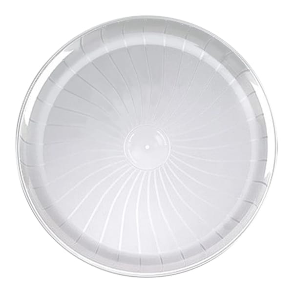 Smarty Had A Party 14 Clear Pavilion Round Disposable Plastic Trays 24 Trays, 24PK - 2689-CL-CASE