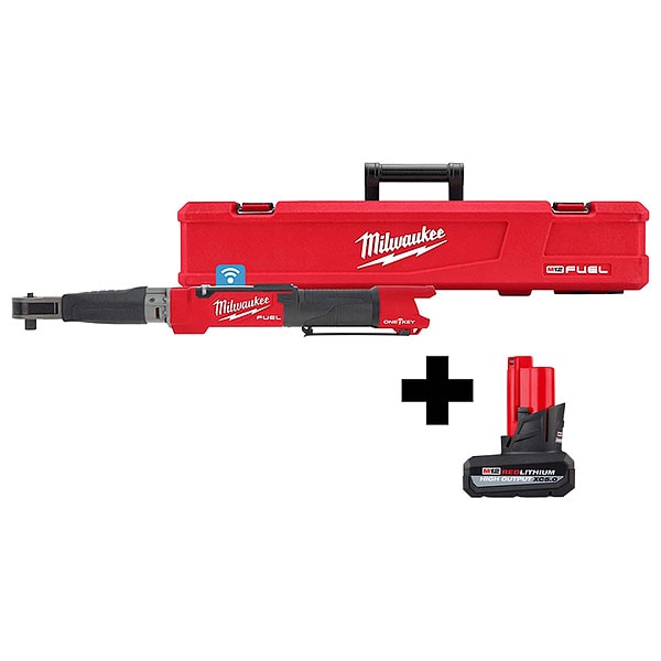 Milwaukee Tool M12 1/2" Digital Torque Wrench + Battery - 2466-20,48-11-2450