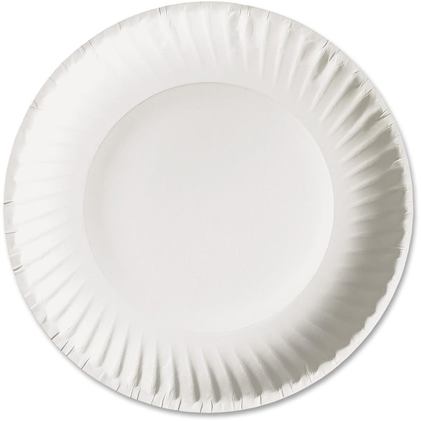 Smartgifts 9 in. Green Label Economy Paper Plates - SM2472625