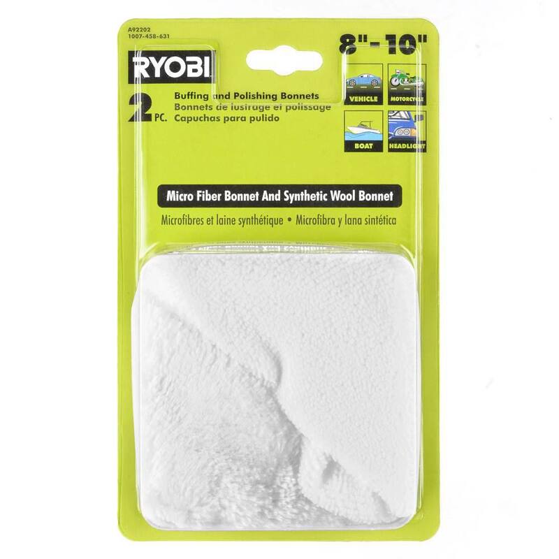 Set de bonetes para pulir de 8 a 10 pulgadas (2 piezas) - A92202