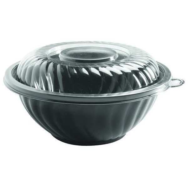 Emi Yoshi PET Bowl, 80oz., PrepServe, 12in, Black, PK25 - EMI-PTB80-10B