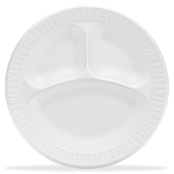 Dart Container Plate, 10", Unlaminted, 500/Ct 4PK - DCC10CPWCR