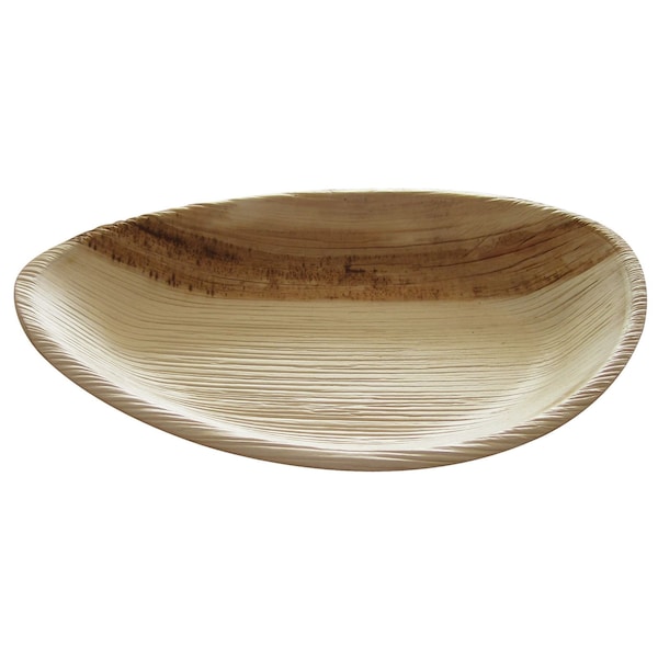 Abena Plates, Oval, Eco-Friendly Palm Leaves, Medium - 7.5" x 5" Raaga Plate - 132374