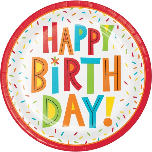 Omg 9 in. Birthday Party Fun Plates, 96PK - OM3517748