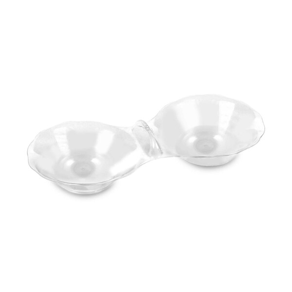 Smarty Had A Party Clear Round 2-Hole Mini Plastic Candy Bowls (288 Bowls), 288PK - 2631-CASE