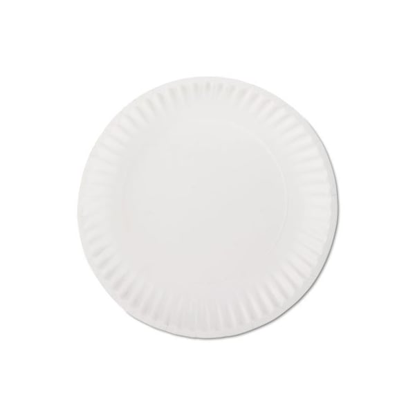 Ajm Packaging AJMPkg, White Paper Plates, 9in Diameter, 100/bag - PP9GREWHPK