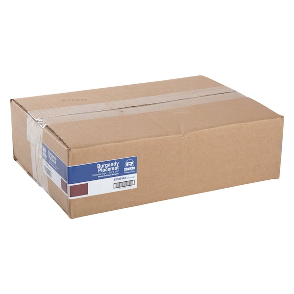 Amercareroyal Royal 9.25"x13.25" Burgundy Placemat, PK1000 - SPM914N