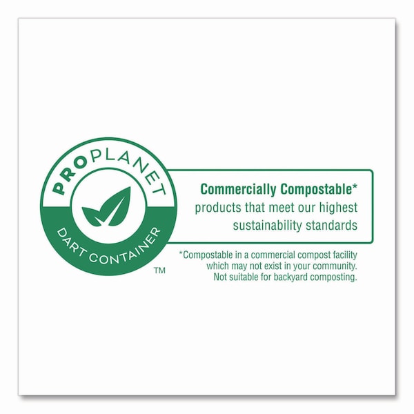 Solo Compostable Paper Dinnerware, ProPlanet Seal, Plate, 10in dia, White, 500PK - HP10W
