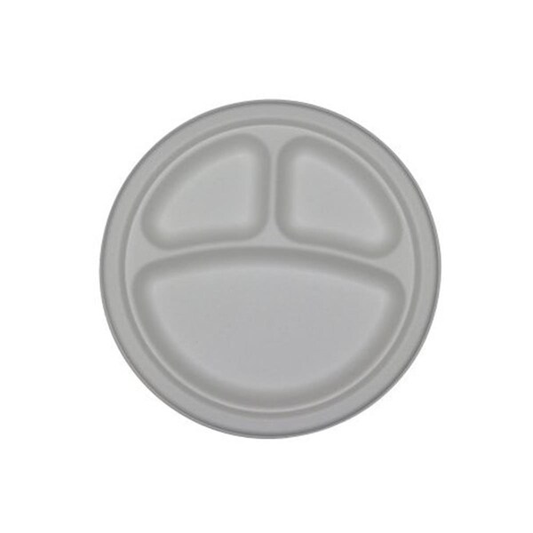 Asean P007 10 in. 3 compartment round plate - 500 pcs, 500PK - P007-NIA