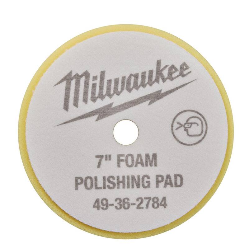 Disco de pulido de espuma amarilla de 7 pulgadas de Milwaukee - 49-36-2784