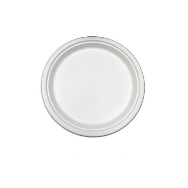 Americareroyal PL-06CT PrimeWare 6 in. Heavy Weight Plate Natural White Bagasse, 5PK - PL-06