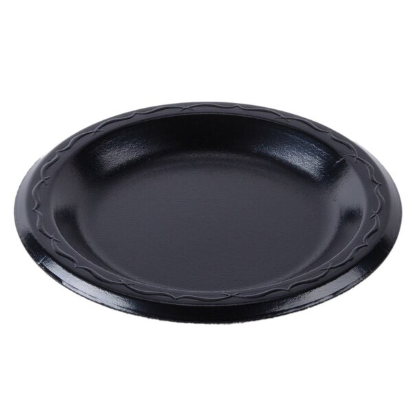Genpak Elite 6 in. Black Plate Laminated Foam, 5PK - LAM06-3L