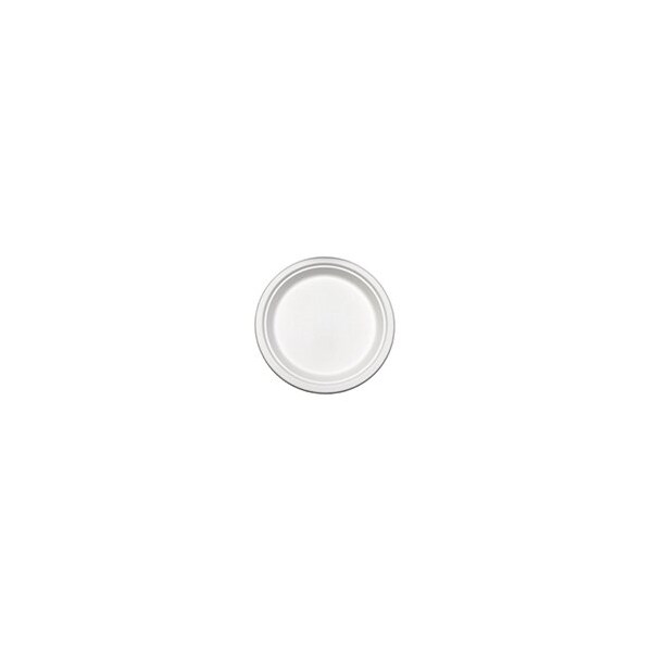 Americareroyal PL-09CT PrimeWare 9 in. Heavy Weight Plate Natural White Bagasse, 5PK - PL-09